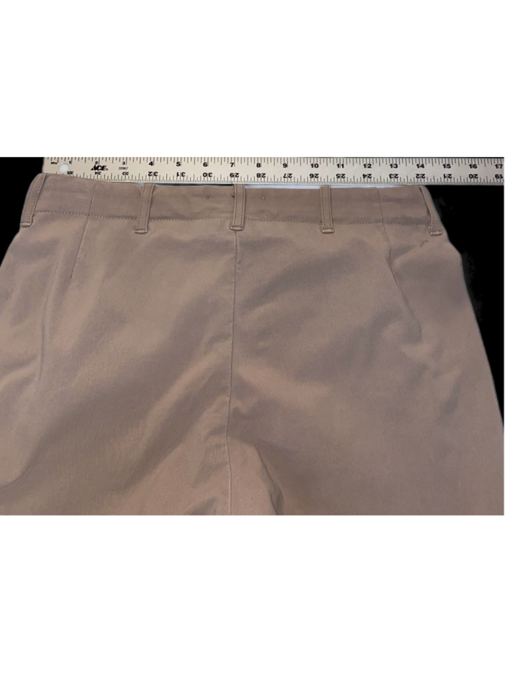 The Tailored Sportsman Wmn 30R Latte Knee Patch Schooling Breeches Side Zip USA - Picture 11 of 14